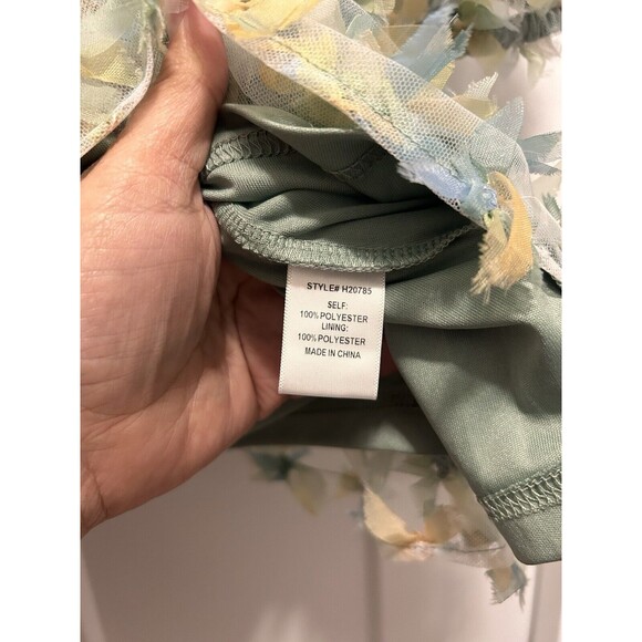 JODIFL Women’s Size Large Sheer Dramatic Puff Sleeve Babydoll Style Butterfly - Picture 4 of 5